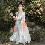 Hanfu t&uuml;druk Hiina stiilis riidest suvekleit Antiik Tang &uuml;likond super haldja kost&uuml;&uuml;m kleit v&auml;ikese t&uuml;druku merineitsi printsessi seelik aluspesu L