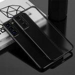 Selge mattkattega ruudukujuline &uuml;mbris Samsung Galaxy S23 S22 S21 Ultra kate Samsung S23 S22 S21 Plus Fe silikoon&uuml;mbrisele S22 Plus must