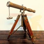 Messingist teleskoop-statiiviteleskoop kodukaunistusega esitlus, merekaunistused, kontorisisustus, mereteleskoop, k&auml;sit&ouml;&ouml;na valmistatud messingist sisekujundus