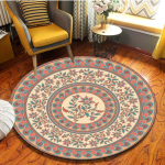 Uus Euroopa Jacquard &uuml;mmargune vaip Akr&uuml;&uuml;l elutuba Vannituba padi Tool Vaip Kodu Hotel Dekoratiivne Uksepadi Gobel&auml;&auml;n 120cm x 120cm