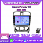 2 Din Androidi autoraadio multimeediumivideopleier Subaru Forester SG 2002-2008 jaoks koos nupunupuga Carplay WiFi 2+32GB 2+32GB