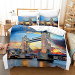 3D hoone voodipesu komplekt mikrokiust kangast tekikate padjap&uuml;&uuml;r 2/3 AU140 * 210 t&auml;issuuruses kiiresti kuivav, lihtne puhastada kodukaunistus Baby 100x135cm