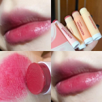 V&auml;rviline huulepalsami komplekt niisutav Clear Rose Black Tea Lip Stick Primer Nude Makeup Cute Jelly Tinted Huulel&auml;ige lihav huulehooldus 1pc