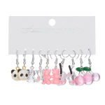 Armas karu roosa k&otilde;rvar&otilde;ngaste komplekt t&uuml;drukutele &otilde;pilastele liblikas j&auml;nes ripats piima tee Merineitsi k&otilde;rvar&otilde;ngad ripats seened panda k&otilde;rvar&otilde;ngad aksessuaarid B