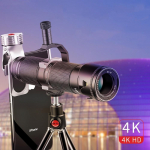 Mobiiltelefoni objektiiv telefoto 18-36X HD-suum v&auml;liskaamera teleskoop peegelkaamera kaugpildistamine j&auml;relevalve pildistamine must