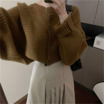 Kampsun 2023 S&uuml;gis/talv Uued &uuml;ler&otilde;ivad K&otilde;rgmoodne kootud Vibe Stiilis Prantsuse ni&scaron;&scaron; Moodne T&uuml;drukute L&uuml;hike Kampsun Naistele One Size roheline