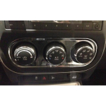Kliimaseadme reguleerimisnuppude paneeli trimm h&otilde;bedane Jeep Compassi jaoks 2011 2012 2013 2014 2015 black