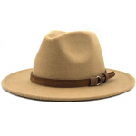 Lihtne naiste meeste villane Fedora m&uuml;ts nahast paelaga Gentleman Elegantne daam laia &auml;&auml;rega jazzkirik Panama Sombrero m&uuml;ts 56-58-60cm 58-61CM