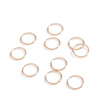 5/10 tk/pakend Erinevad stiilid Amuletid Juuksepunutised Dreadlock Helmed Klambrid K&auml;ised S&otilde;rmused Ehted circle 10pcs kuld