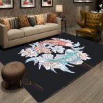 Moodne hiina Tai Chi Bagua Yin Yang tr&uuml;kitud vaip elutuppa Vaibad Telkimispiknikumatid Libisemisvastane E-spordivaip Joogamatt 40cm x 60cm