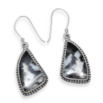 Naturaalsest sebrast jaspisest v&auml;&auml;riskivist 925 sterlingh&otilde;bedast k&auml;sitsi valmistatud rippuvad k&otilde;rvar&otilde;ngad naistele ja t&uuml;drukutele