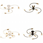 Nordic Dome Light Kodukaunistuse valgustid 6/8 peaga mitmepooluseline laevalgusti (pirn Ei kuulu komplekti) 6 heads