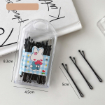 30 tk/karp Must sirge laine juuksen&otilde;elad Korea mitmek&uuml;lgne tukk Juukseklambrid lastele Naiste karbiga metallist Bobby Pin Barrette