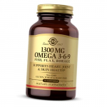 Omega 3-6-9, EFA 1300 Omega 3-6-9, Solgar 60 geelkapslid (67313002) 60softgels