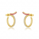 ANDYWEN 100% 925 h&otilde;bedast kullast rock-punk-k&otilde;rvar&otilde;ngast, tsirkoonkristallidest peened ehted. M