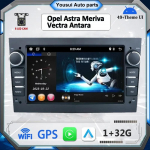 Autoraadio Android Opel jaoks para Astra Meriva Vectra Antara Zafira Corsa 2 DIN Multimeedia Carplay GPS 2+32GB 1+32GB must