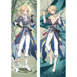 Anime Honkai: Star Rail Yanqing Cosplay Dakimakura padjap&uuml;&uuml;r, kahepoolne tr&uuml;kitud kallistav kehapadja kate Otaku Deco padjap&uuml;&uuml;r 120x40cm Pillowcase