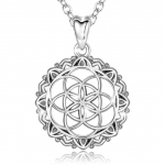 925 Sterling Silver Geomeetriline Seed of Life ripats kaelakee Irish Celtics Knot kaelakee peen ehted naistele CYD396