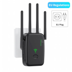 1200Mbps 5G traadita WiFi kordaja 5G/2,4G kaheribaline WiFi v&otilde;imendi signaaliv&otilde;imendi v&otilde;rgulaiendi 802.11ac Gigabit pikamaa WiFi v&otilde;imendi 2024 uus 300Mbps