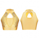 Lastele, t&uuml;drukutele, varrukateta l&auml;ikiva litriga lapilise stiiliga k&auml;rbitud topp tantsuliseks v&otilde;imlemiskost&uuml;&uuml;miks