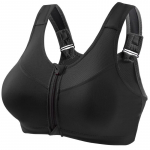 T&otilde;mblukuga naiste spordirinnahoidjad P&otilde;rutuskindel aluspesu jooksuvest naistele juhtmevaba jooga spordirinnahoidja intiimsed plusssuurused S must