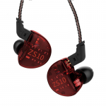 KZ ZS10 Ten Unit Circle Iron Headset Enar-t&uuml;&uuml;pi m&auml;ngupeakomplekt Liikuv raud, raske haavakontroll Nisu HIFI-peakomplekt without MIC sinine