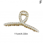 Elegantsed suurte p&auml;rlitega juuste k&uuml;&uuml;nised naistele, suured seljaklambrid, suur peaga juukseklamber hai juuksed T7D6 white3-small
