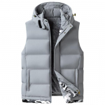 Meeste Vest Jope Kapuutsiga Meeste Talvised Soojad Varrukateta Joped Meeste Vabaaja Vest Tahke Vest Paksendav Veste Homme 6XL 8XL 10XL 9XL