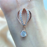 Sterling h&otilde;bedast moissaniit 0,8CT kuuma&otilde;hupalli ripats roosikullast kaelakee ei pleeki luksuslik S925 ehe j&otilde;ulukink 0.8 Carat