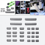 24 GPU 6 kontaktiga emaplaat 3,0&ndash;3,6 mm klambri jaoks must