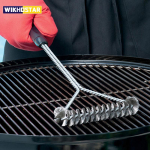 Grillgrill Grillharja puhastust&ouml;&ouml;riist Grillitarvikud Roostevabast terasest Harjased Mittenakkuvad puhastusharjad Grillitarvikud
