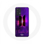 &Uuml;mbris Samsung Galaxy A32 5G Bangtan Sonyeondan Logo BTS Concept Purple jaoks