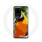 &Uuml;mbris Samsung Galaxy S20 Ultra Macaws Parrot Orange Green jaoks