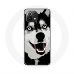 &Uuml;mbris Xiaomi Mi 11 Lite Siberian Husky Blue Eyes jaoks