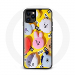 Coque pour Iphone 11 Pro BTS Bangtan Sonyeondan BT21 Tata Chimmy Cooky Rj Shooky Koya Mang Et Van