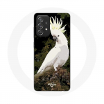 &Uuml;mbris Samsung Galaxy A52 Cockatoos valgete papagoide jaoks puul