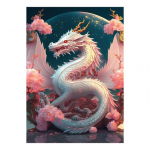 5D v&auml;rviliste kivide teemantkunsti komplekt Ilusate liblikate draakonikarpidega mustriga meisterdamine t&auml;iskasvanutele lastele kivide maalimise komplekt E