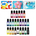 Epoksiidvaigu pigment vedel v&auml;rvaine v&auml;rvivalamine v&auml;rvi DIY meisterdamine 24pcs