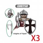 S&otilde;jalised ehitusplokid Keskaegsed Solider Figuurid Jeruusalemma R&uuml;&uuml;tlid Ristis&otilde;jad Rooside S&otilde;da S&otilde;jahobuste Relvade Kilp