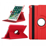 IPad Air1 Air 2 &uuml;mbris (5. 6. gen)2017 2018 9,7-tolline 360-kraadine PU-nahast aluse kate IPad 2 3 4 IPad Pro 9.7 jaoks iPad Air1 2 9.7inch kaadmiumpunane v&auml;rv