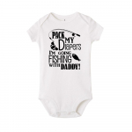 L&auml;hen kalale koos issiga Print vasts&uuml;ndinu imikute kombinesoon, v&auml;ikelaste kombinesoon, l&uuml;hikeste varrukatega t&uuml;drukutele 3M valge