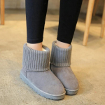 Paksud naiste saapad talvepl&uuml;&uuml;sist naiste kingad suusatamisvastased saapad soojad puuvillased kingad pluss samet 40 must