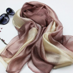 Mooruspuu siidist sall Elegant Soft Wraps v&auml;rvilise varjundiga sallid naistele 180*80cm