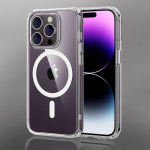 L&auml;bipaistev telefoni&uuml;mbris iPhone'i 15 13 12 11 14 Pro Max jaoks Magsafe'i magnetilise juhtmevaba laadimise animatsiooni&uuml;mbrisele 7 8 XR XsMax kaane&uuml;mbrisele iPhone 13 Mini puhas