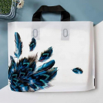 50 tk plastikust k&auml;ekottide riiete kauplus Ostlemine pakend kingituste hoiukoht kaasaskantav v&auml;rvipood universaalsed kotid &auml;ritasku jaoks 50x40x10cm