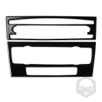 For Bmw 3 Series 2005-2012 e90 e92 Piano Black Air Conditioner CD Control Panel Plastic Cover Car Interior Accessoriers Sticker A white