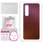 apgo skin sticker film foil vinyl for the BACK compatible with Oppo Find X2, scratch-resistant, easy to install - Carbon Chameleon CAKA5