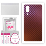 apgo skin sticker film foil vinyl for the BACK compatible with Sharp Aquos S3, scratch-resistant, easy to install - Carbon Chameleon CAKA5