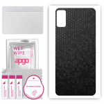 apgo Protective Skin Sticker for the back compatible with Cubot Note 8, Wrap Film, Foil, Vinyl - Pattern Black Honeycomb