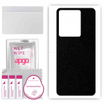 apgo Protective Skin Sticker for the back compatible with Vivo IQOO Z6 Pro, Wrap Film, Foil, Vinyl - Pattern Matte Black
